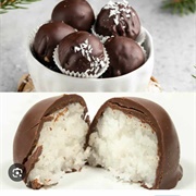 Chocolate Covered Coconut Bites