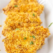 Potato Chip-Crusted Garlic Bread