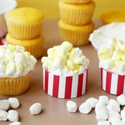 Cupcake With Popcorn