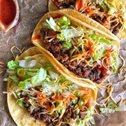 Beef and Bean Taco