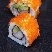 Capelin Roe Sushi Roll