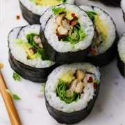 Tuna and Shiitake Mushroom Maki With Sesame (Sesame Shrooms)