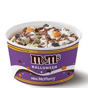 M&amp;M&#39;s Halloween Mini McFlurry