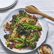 Purple Sprouting Broccoli Stir Fry