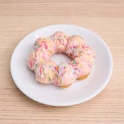 Cherry Blossom and White Chocolate Mochi Donut