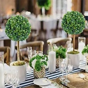 Mini-Topiary Wedding Centerpieces