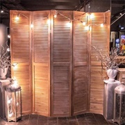 Folding Wooden Screen Wedding Decor