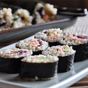 Sushi With Adzuki Bean Sauce