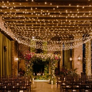 String Lights Decor at Wedding