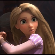 Rapunzel Fighting With a Frying Pan