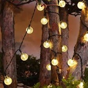 Bubble String Lights at Wedding