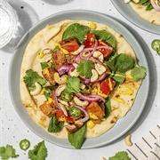 Salad Naan Wrap