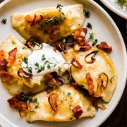 Potato and Fried Onion Pierogies