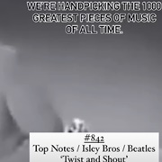 #842 Twist and Shout by the Top Notes/The Isley Brothers/The Beatles