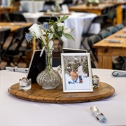 Photos as Part of Centerpieces