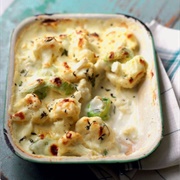 Cauliflower Leek Gratin