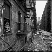 Children Looking Out Their Window Into the Alley (Bruce Davidson)