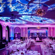 Lights Projection at Wedding Reception