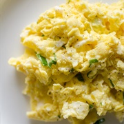 Marble Cheddar Scrambled Eggs