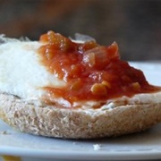 Bagel With Salsa