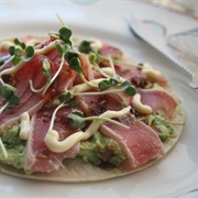 Ahi Tuna Pizza