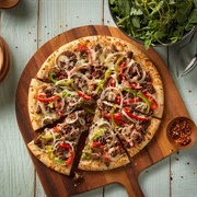 Beef and Bell Pepper Pizza