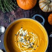 Pumpkin and Carrot Cream Soup