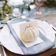 Decorative Place Card Holders on Tables