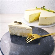 Lime and Mint Cake With White Chocolate and Yuzu Icing