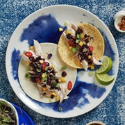 Taco With Spicy Blueberry Sauce (Taco With Blazeberry Sauce)