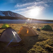 Camping in Mongolia