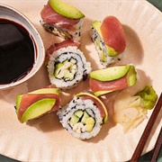 Sushi With Rainbow Sauce (Sushi With Flavour X Sauce)