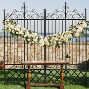 Wrought Iron Gates Backdrop