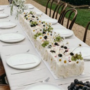 Long Wedding Sheet Cake