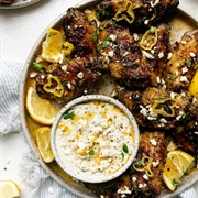 Wings With Whipped Cheese (Wings With Cheezy Whip)