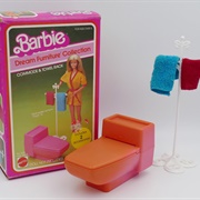 Barbie Commode and Towel Rack