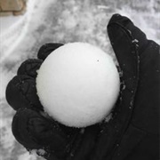 Perfectly Spherical Snowball