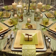 Non-Circular Plates, Wedding Reception