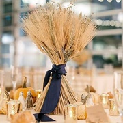 Wheat Stalks Wedding Decoration