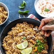 Mushroom Biriyani