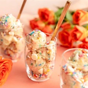 Edible Flower Cookie Sundae