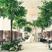 Artificial Trees at Wedding