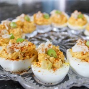 Crab Deviled Eggs