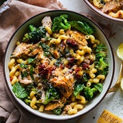 Salmon and Chickpea Pasta