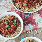 Black-Eyed Pea Chilli Linguine