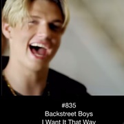 #618 I Want It That Way by the Backstreet Boys