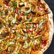 Salt and Pepper Chicken and Chip Pizza