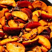 Peach Slices With Molasses