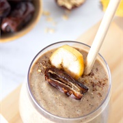 Banana, Date, Coffee and Peanut Butter Shake