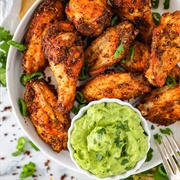 Wings With Guacamole